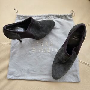 Stuart Weitzman Gray Suede Women's Platform Shoe / Bootie sz. 8.5